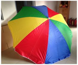 Colorful rainbow umbrella