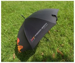 Black branded umbrella 